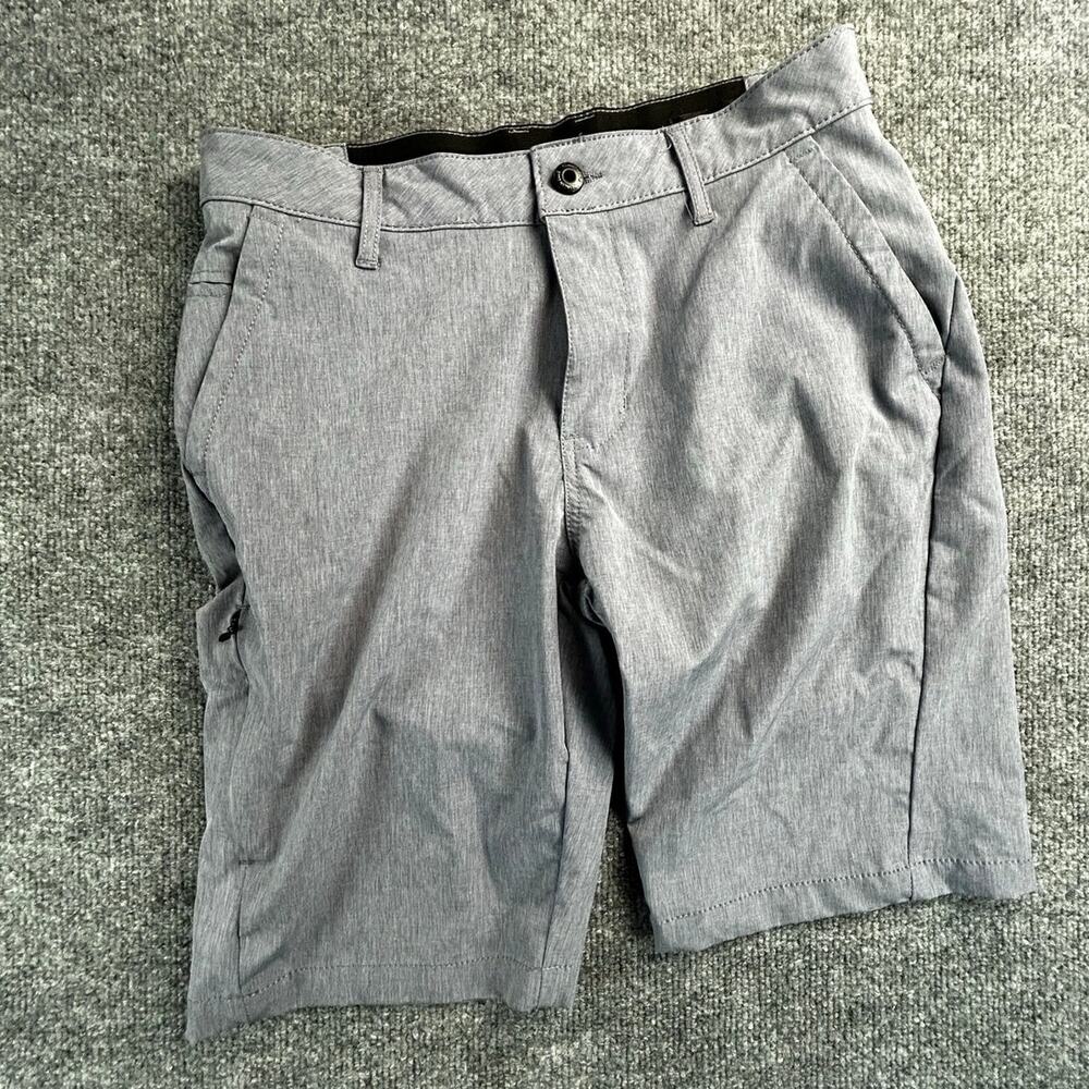 Kenneth Cole New York Stretch Performance Shorts Gray Men's 29 Zip Pocket
